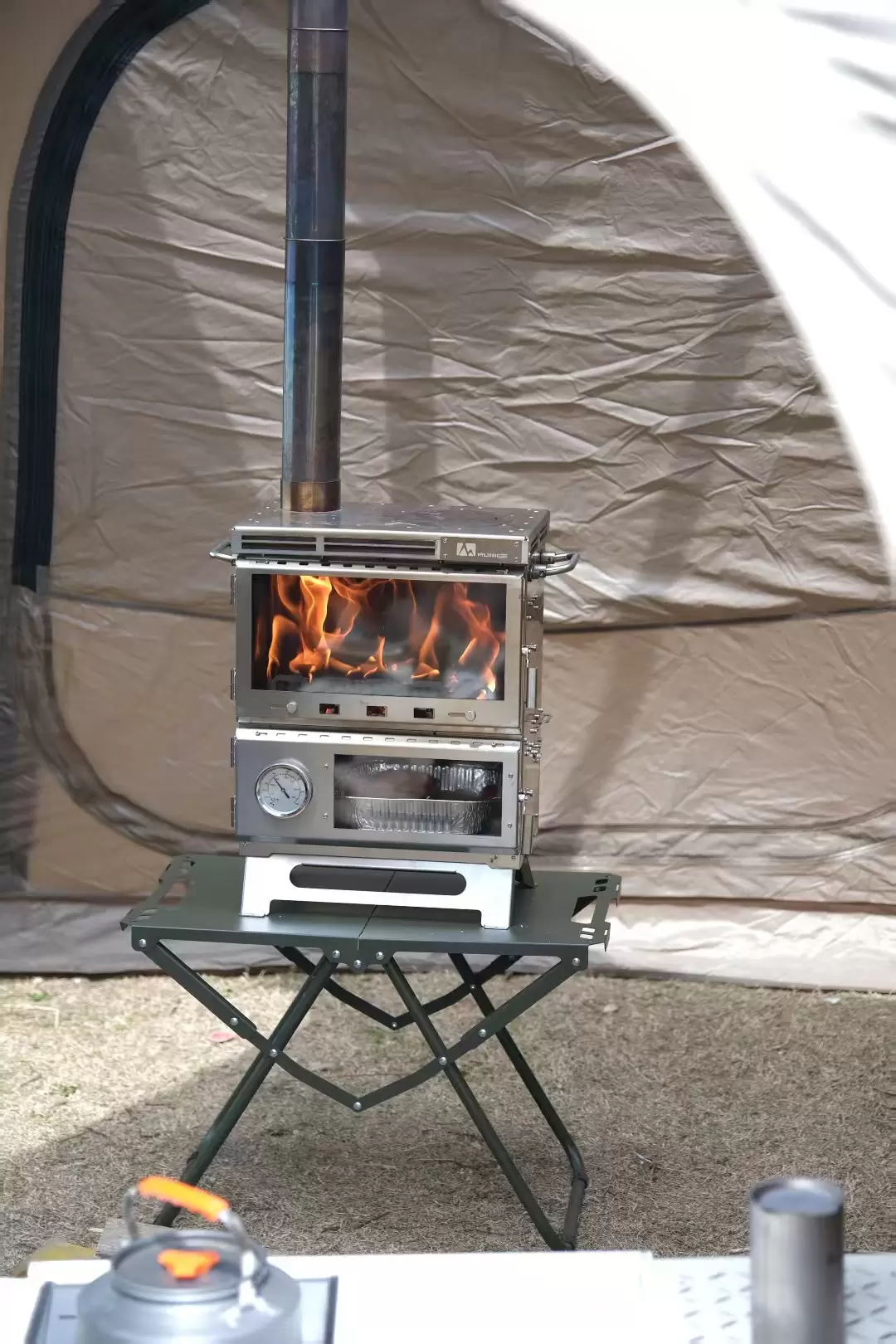 Four de camping multifonctionnel tout-en-un
