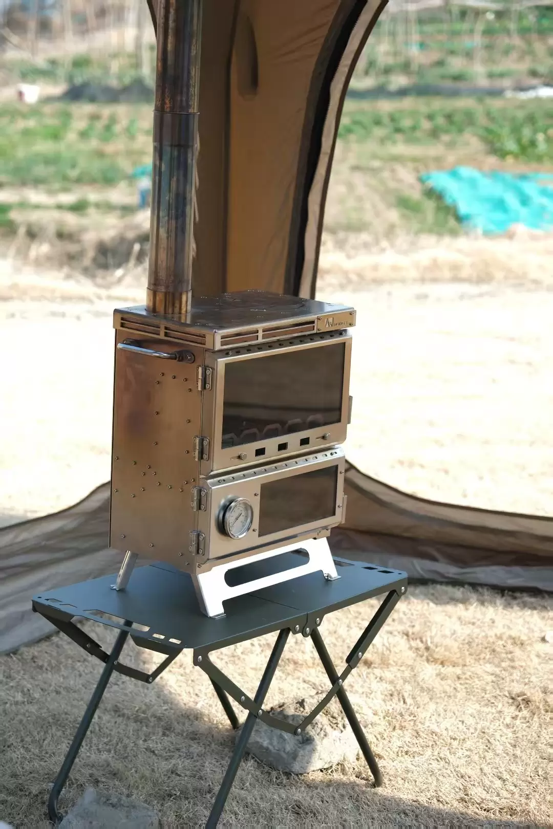 Four de camping multifonctionnel tout-en-un
