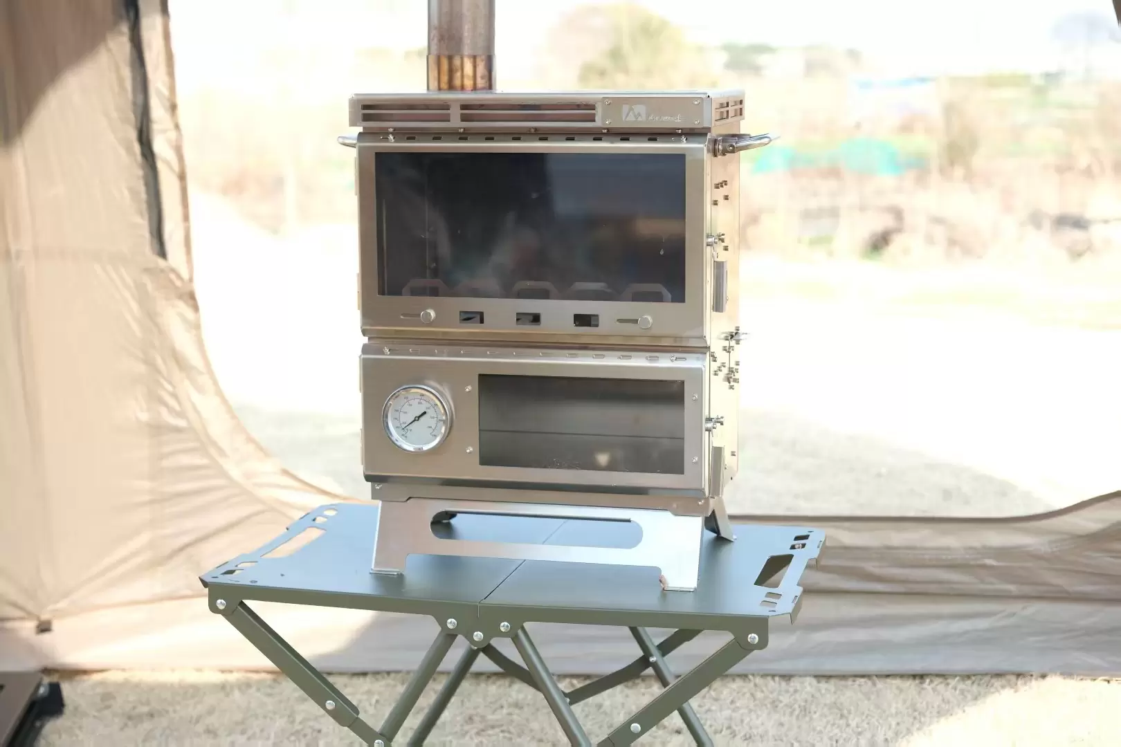 Four de camping multifonctionnel tout-en-un