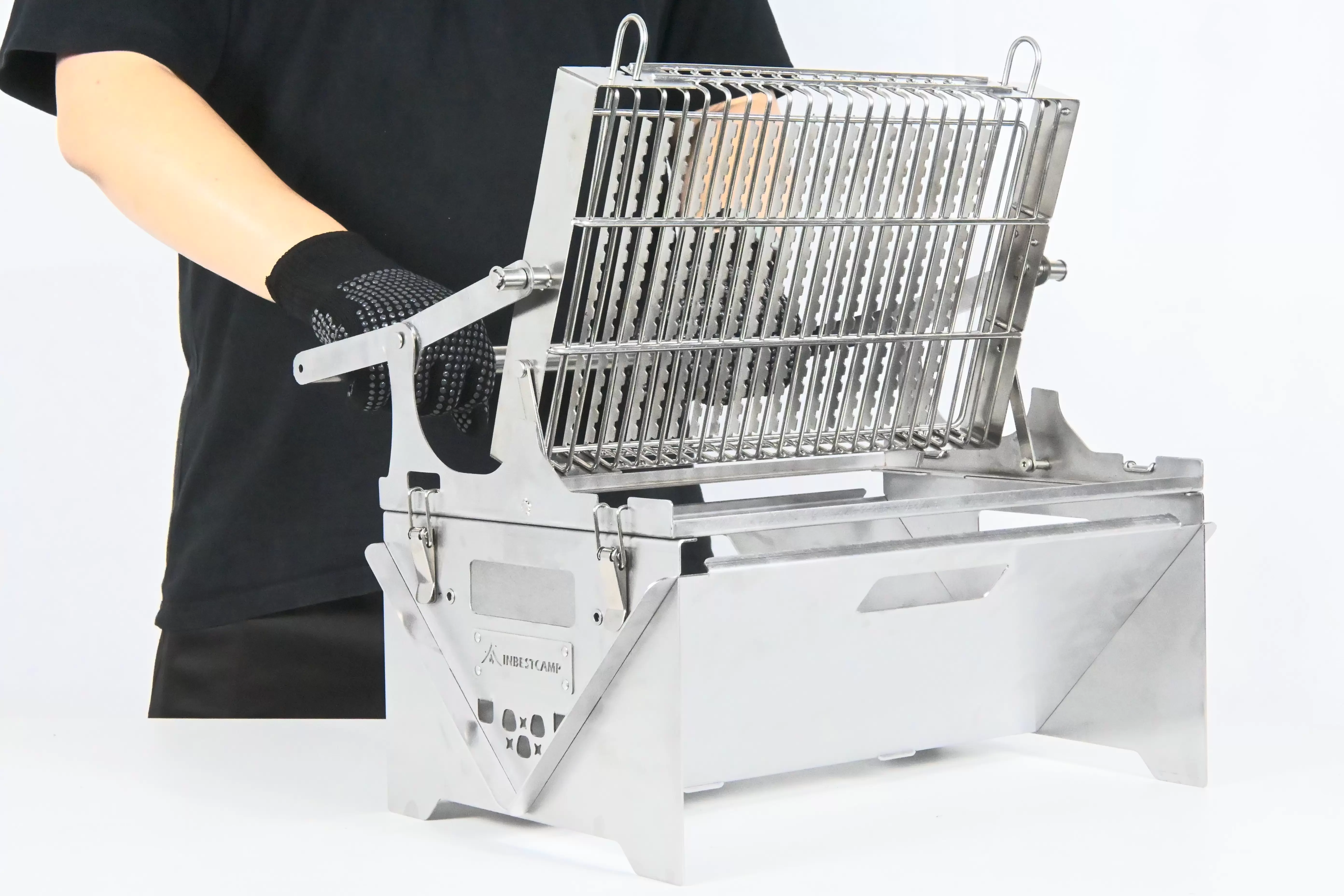 Grille de barbecue rotative