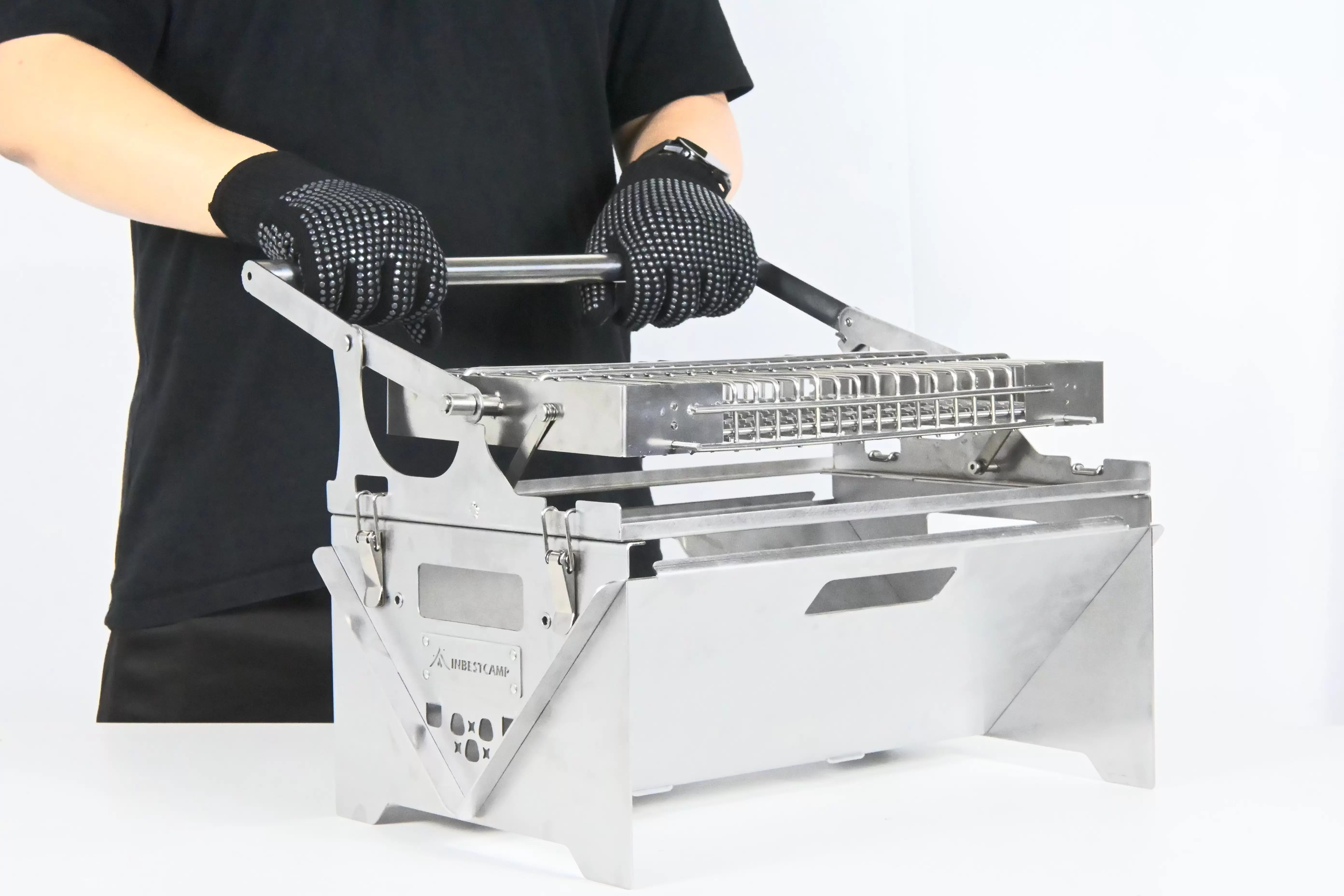 Grille de barbecue rotative