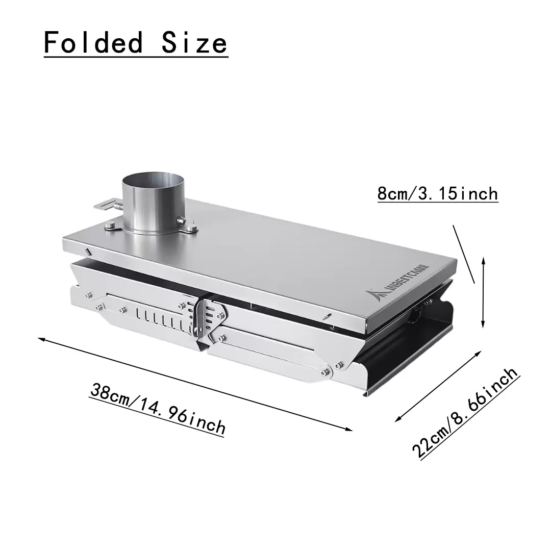 Poêle à bois pliable ultra fin