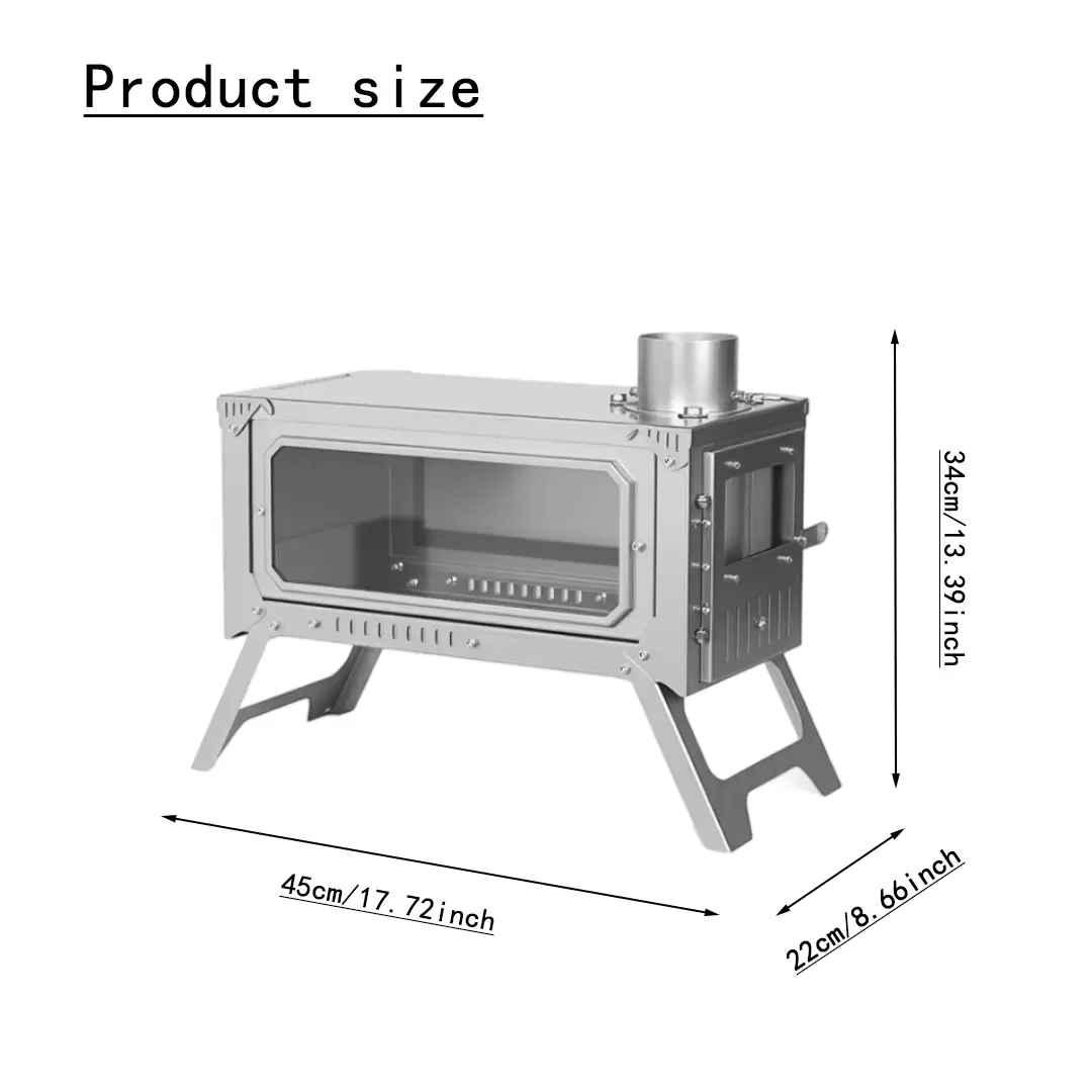 Poêle à bois pliable ultra fin
