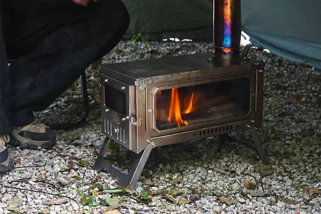 Poêle à bois pliable ultra fin
