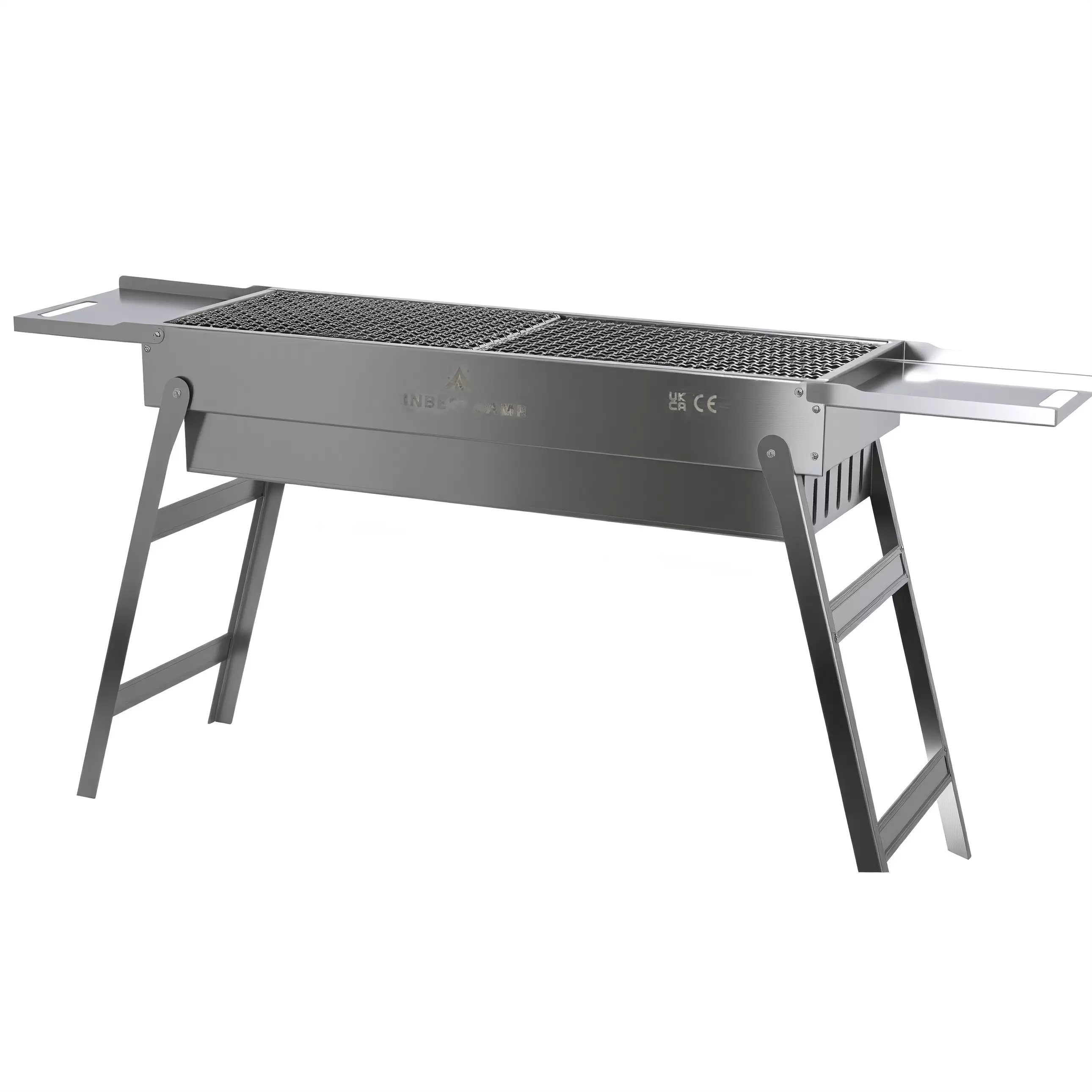 Barbecue pliable en acier inoxydable, barbecue au charbon de bois, réchaud portable pour barbecue d'extérieur Barbecue pliable en acier inoxydable, barbecue au charbon de bois, réchaud portable pour barbecue d'extérieur