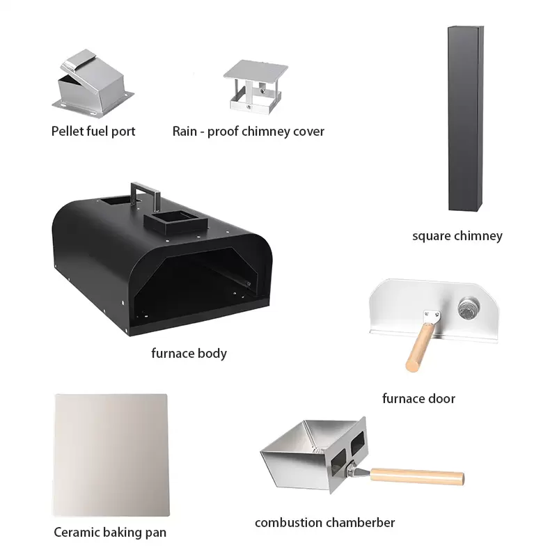 Four &agrave; pizza portatif ext&eacute;rieur en fonte