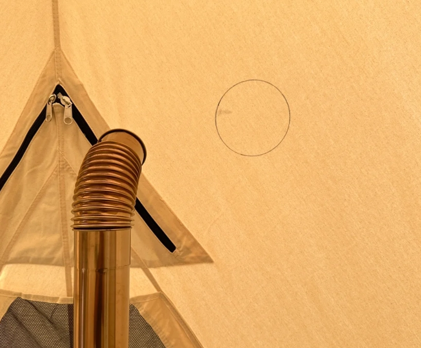 Comment installer un conduit de fumée sur un poêle de tente en toile