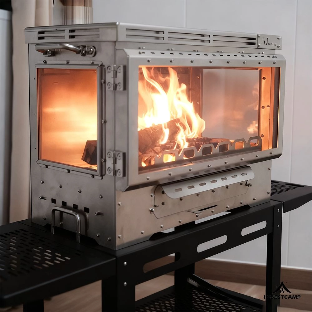 Conception de poêles de tente intégrant chauffage, cuisson et sécurité pour le camping en groupe Conception de poêles de tente intégrant chauffage, cuisson et sécurité pour le camping en groupe