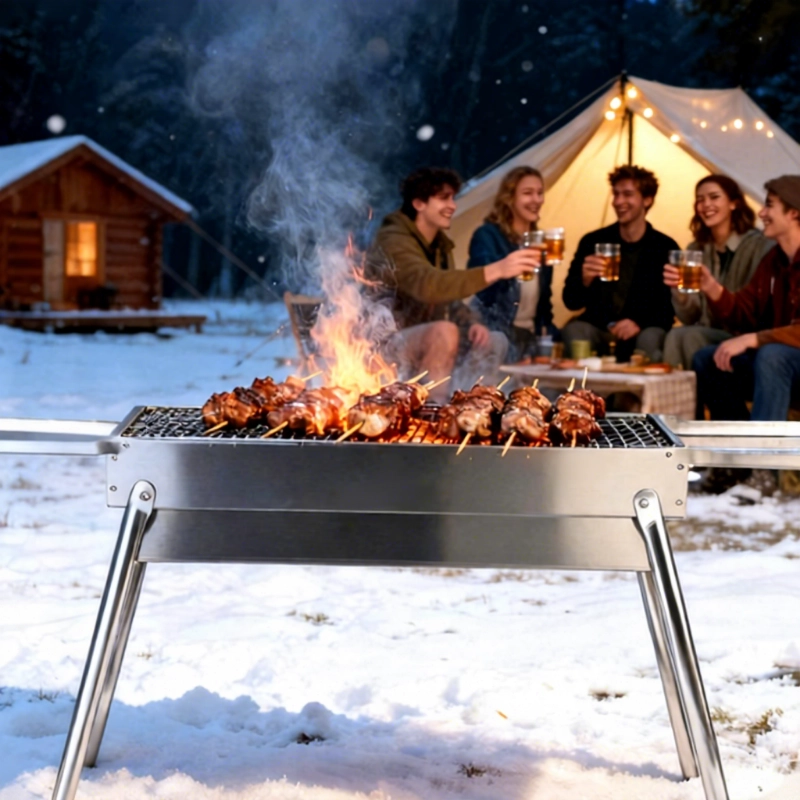 Barbecue pliable de camping