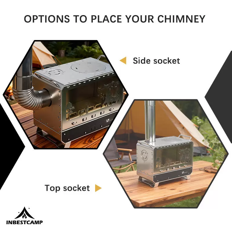 Poêle à bois de camping portable Poêle à bois de camping portable