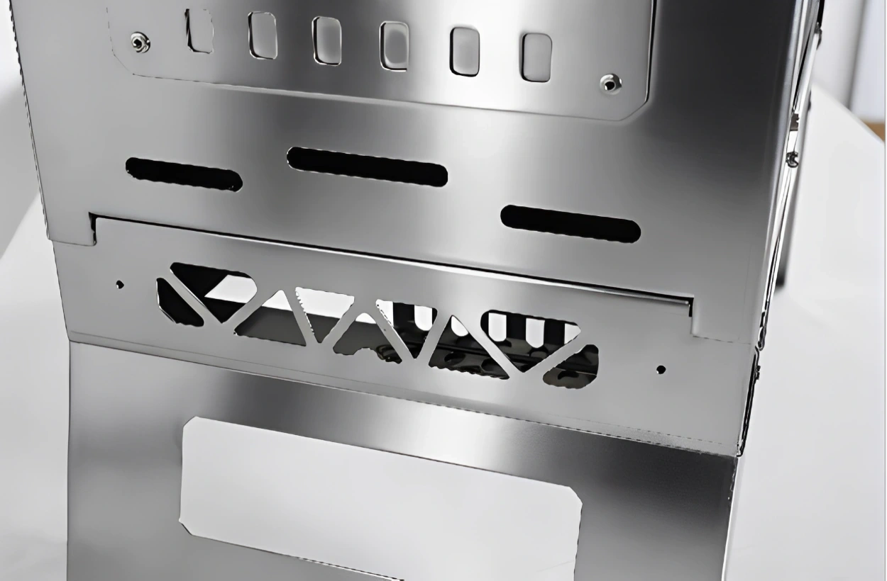 Foyer/barbecue amovible portable en acier inoxydable