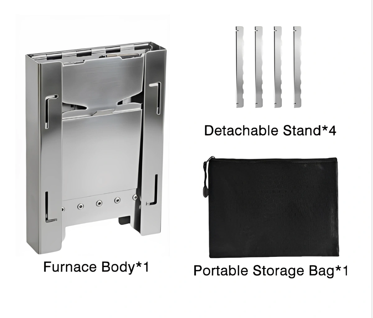 Mini r&eacute;chaud de camping pliable de poche