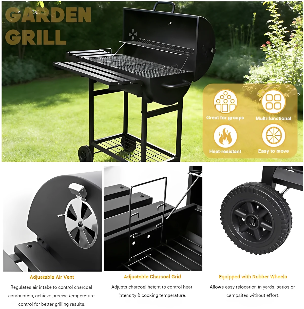 Barbecue de jardin américain Barbecue de jardin américain